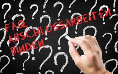 FAQ – Abschlussarbeiten binden